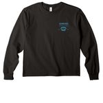 SRD "Fish Splash" Shirts & Sweatshirts, a Black Youth Heavyweight Long Sleeve Tee (back-view)
