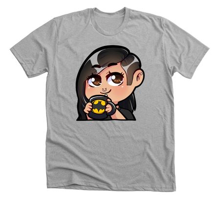 Chaos and Caffeine, a Athletic Heather Premium Unisex Tee