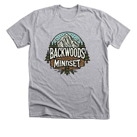Backwoods Mountain, a Athletic Heather Premium Unisex Tee