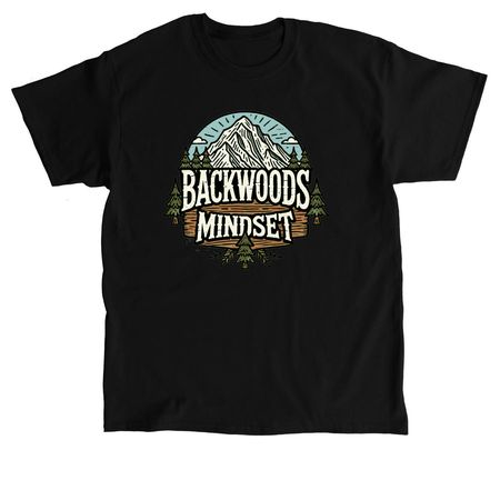 Backwoods Mountain, a Black Classic Unisex Tee