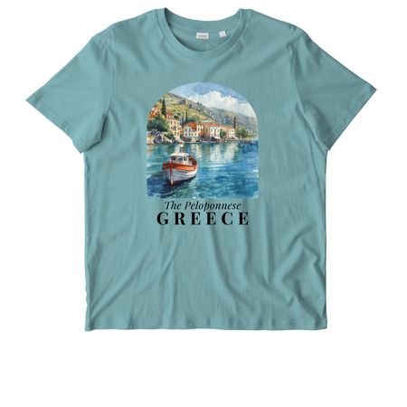 2026 Greece, a Teal Monstera Stanley/Stella Unisex Crafter Tee