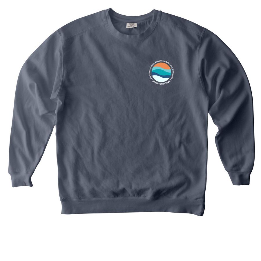California Wavy 2&nbsp;, a Denim Comfort Colors Crewneck Sweatshirt