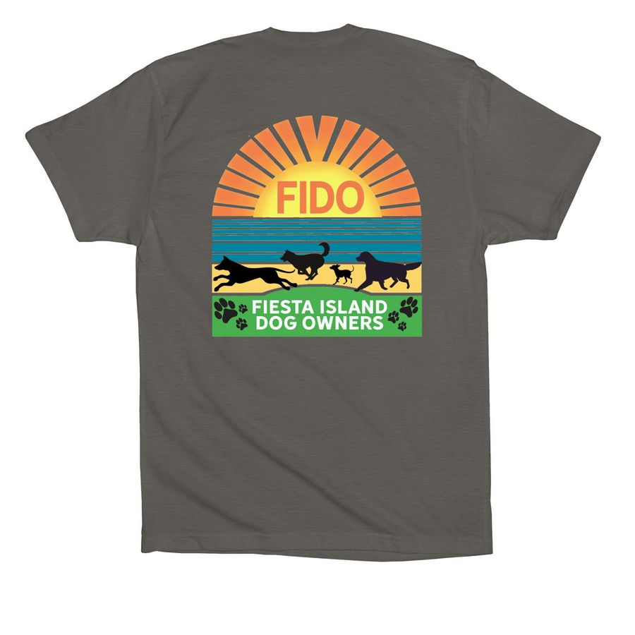 FIDO Fall 2025, a Asphalt Premium Cotton Tee (back-view)