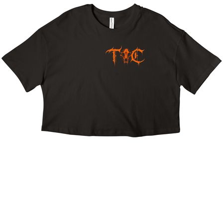 TC Halloween LB2, a Black Women?s Cropped Cotton Tee