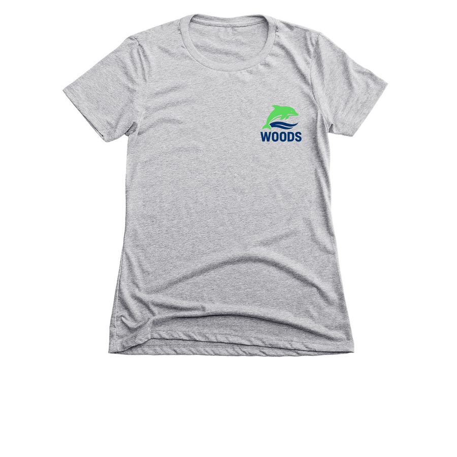 Women's tees with small size logo, a Dark Heather Grey Women's Slim Fit Tee