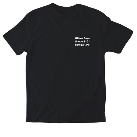 Willow Grove Moose Shirts, a Black Softstyle Cotton Tee