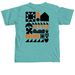 Short Sleeve, a Seafoam Comfort Colors Unisex Tee (back-view)