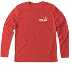 Follow the Shepherd RFK 204, a Vintage Red Triblend Long Sleeve Tee (back-view)