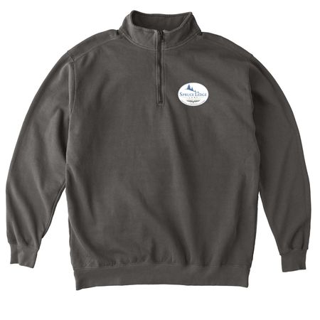 Spruce ledge ROUND 3, a Pepper Comfort Colors Quarter Zip Pullover