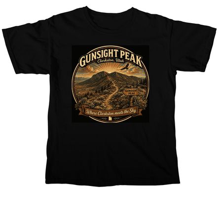 Gunsight Peak, a Black Comfort Colors Unisex Tee