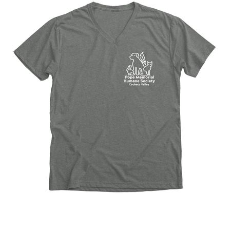 PMHS-CV V-Neck, a Deep Heather Premium V-Neck Tee
