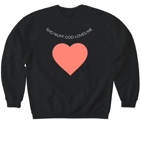 SHO NUFF CLOTHES AND STUFF, a Black Softstyle Crewneck Sweatshirt