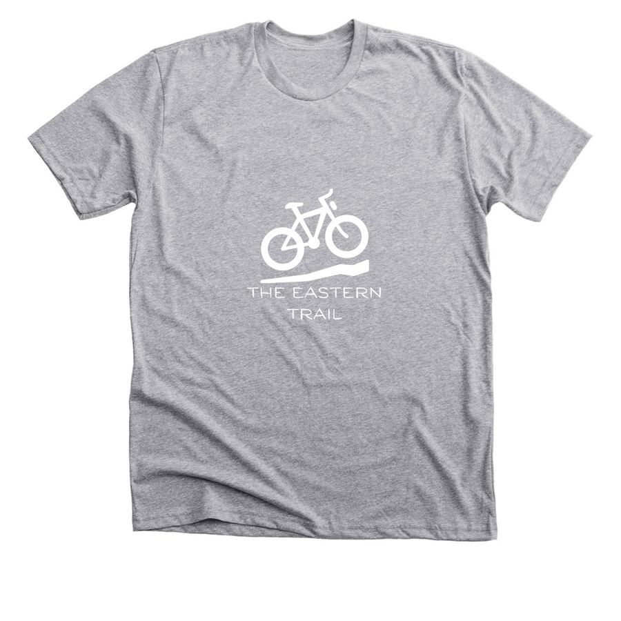 Bike the Eastern Trail, a Athletic Heather Premium Unisex Tee