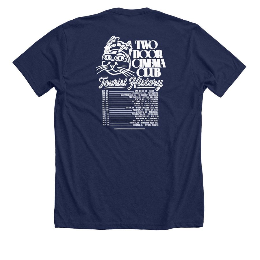 Two Door Cinema Club Hoodie, a Solid Navy Blend Premium Unisex Tee