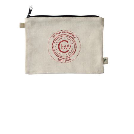 25 Year pouch, a Natural 9"x7" Hemp Blend Pouch