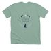Phases, a Heather Dusty Blue Premium Unisex Tee
