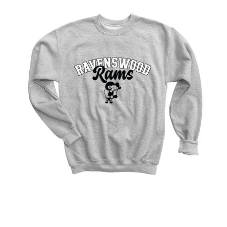 Vintage Vibes, a Sport Grey Youth Crewneck Sweatshirt