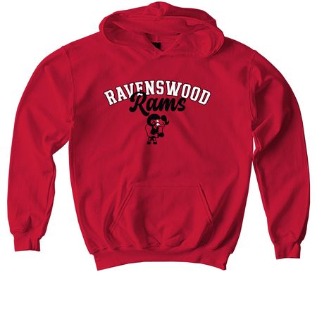 Vintage Vibes, a Red Softstyle Youth Pullover Hoodie