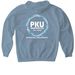 PKU Blue | PKU Awareness Day Adults, a Stone Blue Gildan Softstyle Pullover Hoodie (back-view)