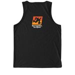 PLAIN LOGO T-SHIRTS AND SWEATSHIRTS, a Deep Black Allmade Eco Triblend Tank (back-view)