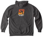 PLAIN LOGO T-SHIRTS AND SWEATSHIRTS, a Pepper Comfort Colors Pullover Hoodie (back-view)