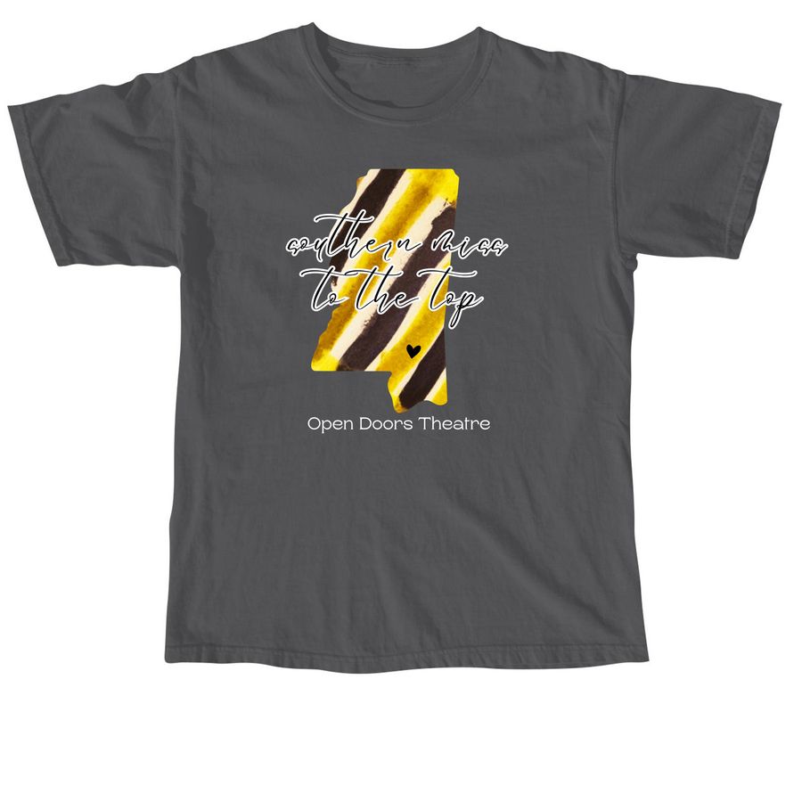 Amanda "Hattiesburg, MS" Art Fill Shirt, a Pepper Comfort Colors Unisex Tee