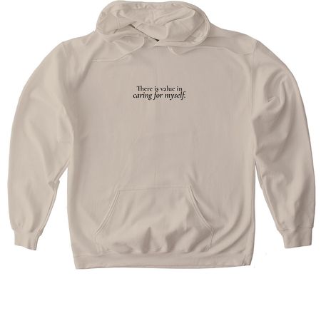There Is Value, a Sand Gildan Softstyle Pullover Hoodie