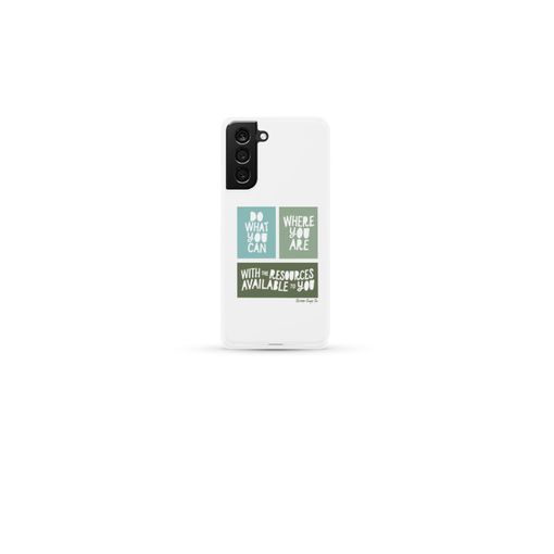 Do What You Can (Green) Slim Galaxy S21 Ultra Phone Case Samsung Slim Phone Case