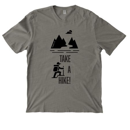 Take a Hike!, a Driftwood Grey Allmade Organic Cotton Mineral Dye Tee