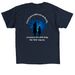 Matilda The Musical Merch, a Navy Classic Unisex Tee (back-view)