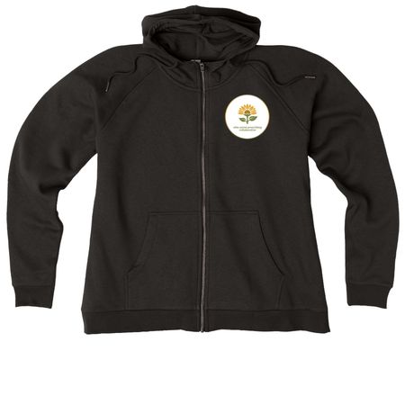Ask me about SP!, a Deep Black Allmade Women?s Organic CVC Zip-Up Hoodie