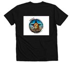 JMHA NM DESIGN TWO, a Solid Black Blend Premium V-Neck Tee (back-view)