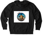 JMHA NM DESIGN TWO, a Black Stanley/Stella Unisex Cultivator 2.0 Zip Up Pullover Hoodie (back-view)