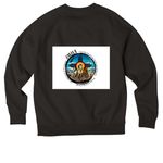 JMHA NM DESIGN TWO, a Deep Black Allmade Organic CVC Crewneck Sweatshirt (back-view)