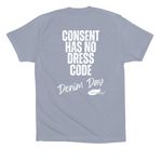 Denim Day 2, a Vintage Denim Premium Cotton Tee (back-view)