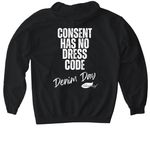 Denim Day 2, a Black Gildan Softstyle Pullover Hoodie (back-view)