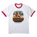 Halo Hounds Baseball Tee, a White/ Red Cotton Ringer Tee
