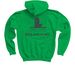 Farm Safety - Buddy Seat Operator, a Irish Green Youth Pullover Hoodie (back-view)