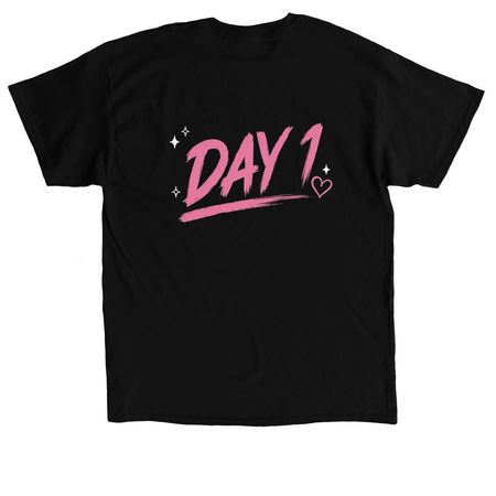 T.O.M, a Black Classic Unisex Tee (back-view)
