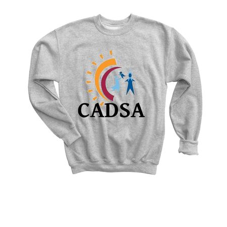 Color CADSA Logo Line, a Sport Grey Youth Crewneck Sweatshirt