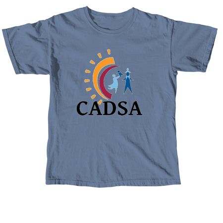 Color CADSA Logo Line, a Blue Jean Comfort Colors Unisex Tee