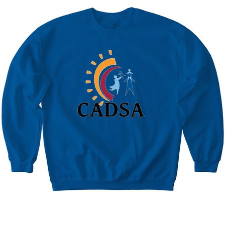 Color CADSA Logo Line, a Royal Softstyle Crewneck Sweatshirt