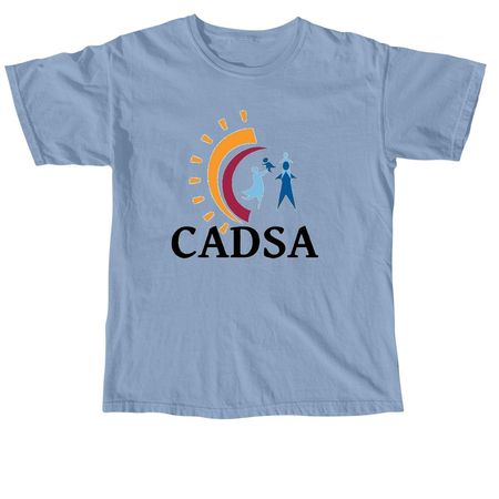 Color CADSA Logo Line, a Washed Denim Comfort Colors Youth Tee