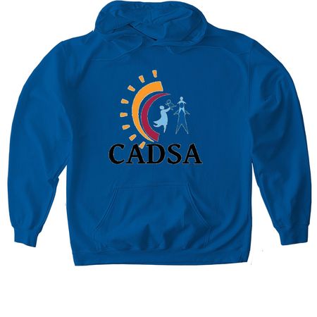 Color CADSA Logo Line, a Royal Gildan Softstyle Pullover Hoodie