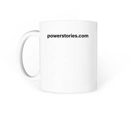 Powerstories Official&nbsp;, a White Coffee Mug (back-view)