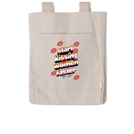 Start Kissing Woman, a Pumice Reclaimist Everywhere Tote Bag