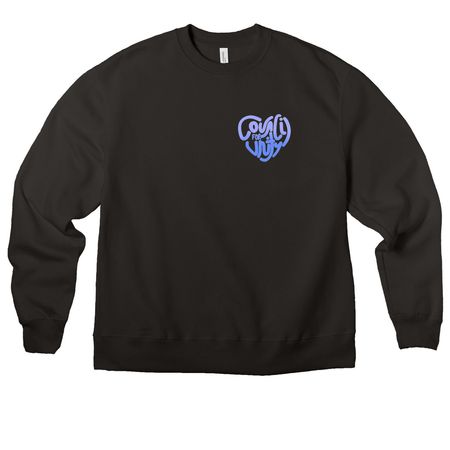 Blueberry, a Black Premium Heavyweight Crewneck Sweatshirt