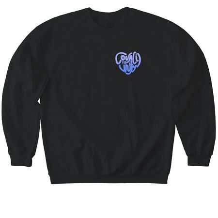 Blueberry, a Black Softstyle Crewneck Sweatshirt