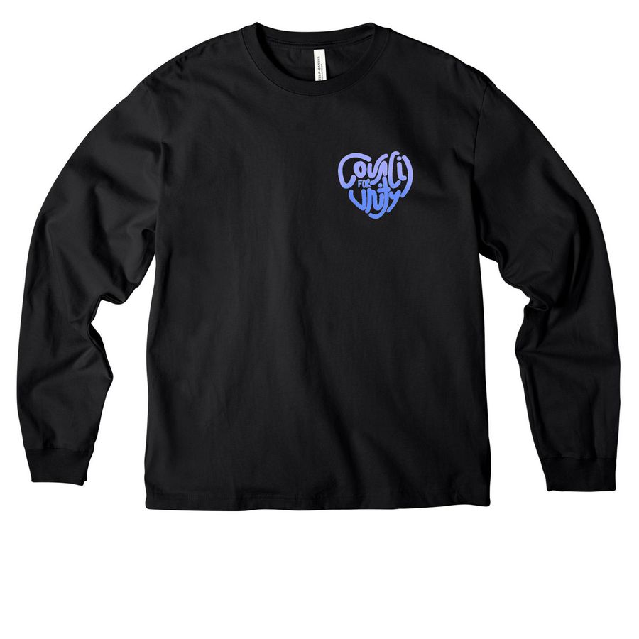 Blueberry, a Black Unisex Heavyweight Long Sleeve Tee