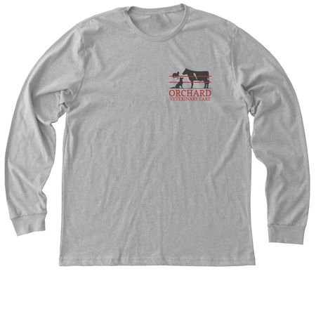 Orchard Veterinary Care, a Athletic Heather Premium Long Sleeve Tee